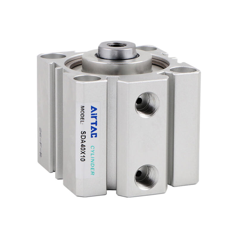 AirTAC ultra-thin cylinder, double acting, internal thread of piston rod, no magnet ring; SDA40X130