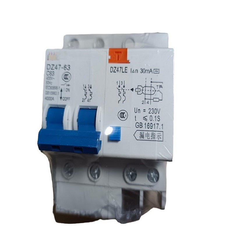 DELIXI AA leakage switch circuit breaker DZ47LE 63 type 2P 20A