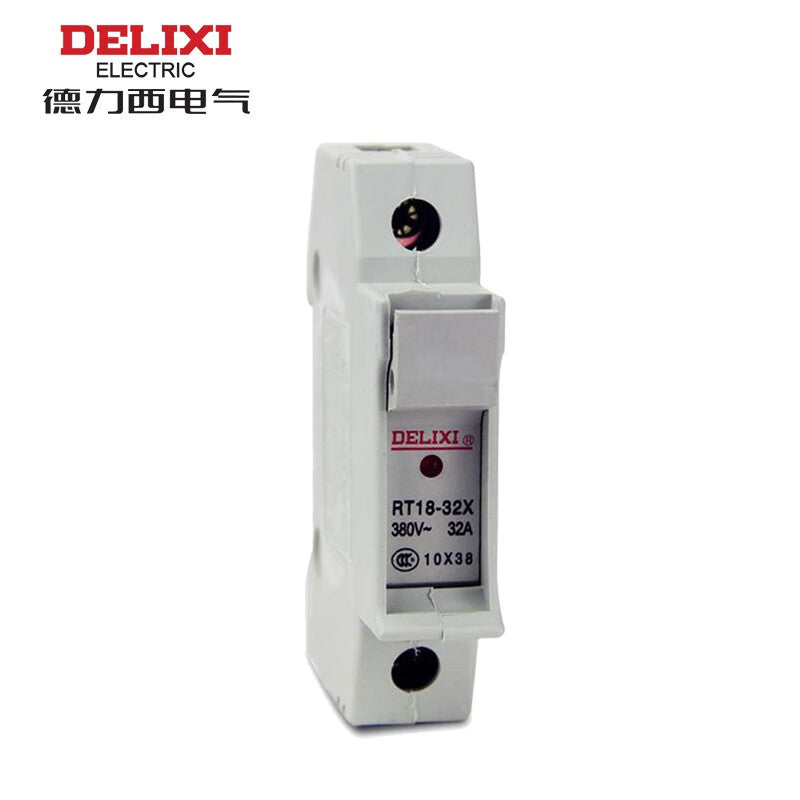 Delixi RT18 cylindrical base 10*38mm 32A 1P 380VAC RT18A32Z fuse base (C)