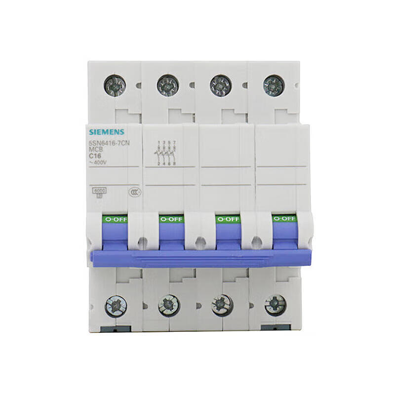 Siemens 5SN6 16A 4P C 6kA Miniature Circuit Breaker