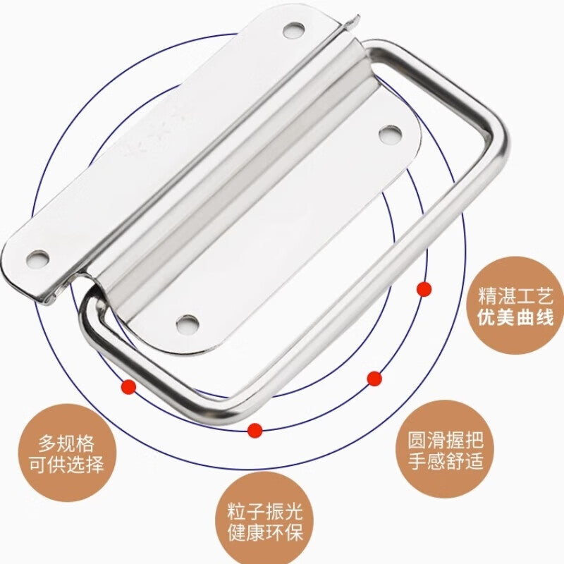 Pango Precision Craftsmanship Simple Folding Handle Spring Handle Heavy Duty Handle - 86mm 304 Stainless Steel