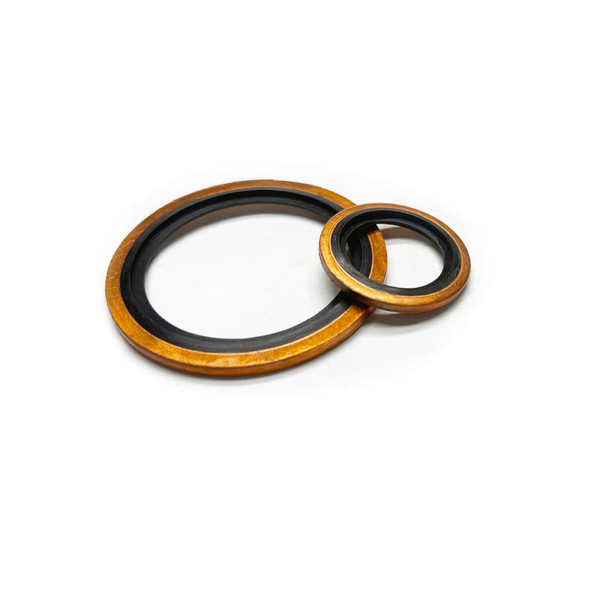 Shengli premium composite gasket, copper nitrile rubber, imperial standard composite gasket, oil pipe, high temperature and high pressure resistant, nitrile rubber G1-1/4 [2 pieces]