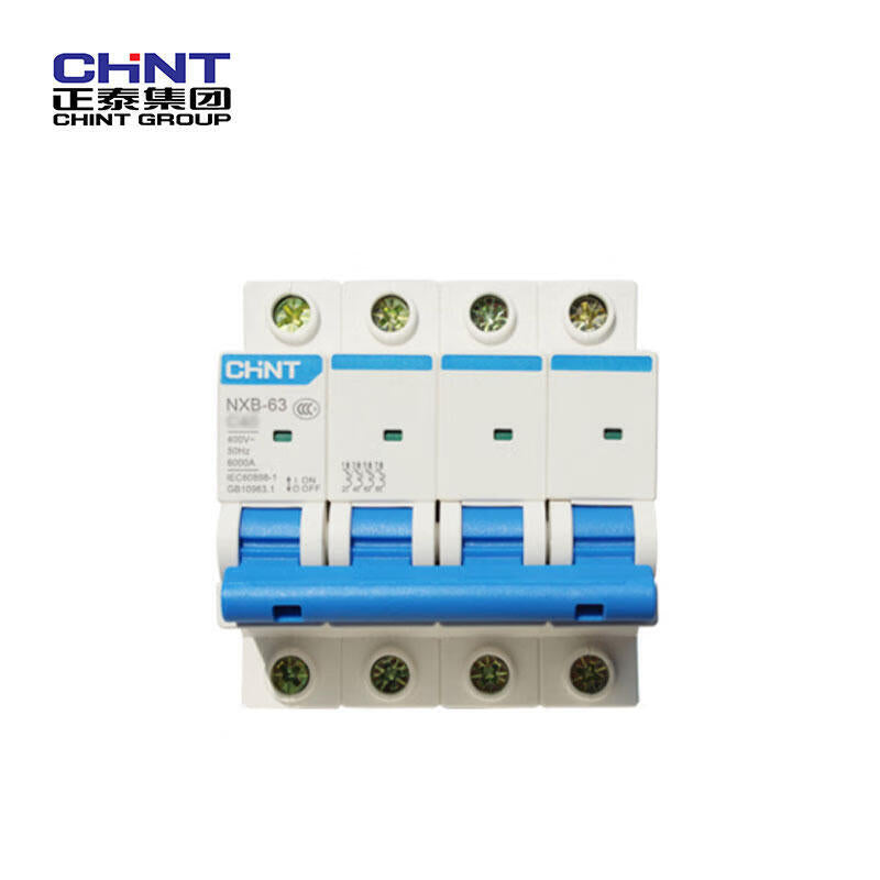 Chint small circuit breaker; NXB-63 4P C6