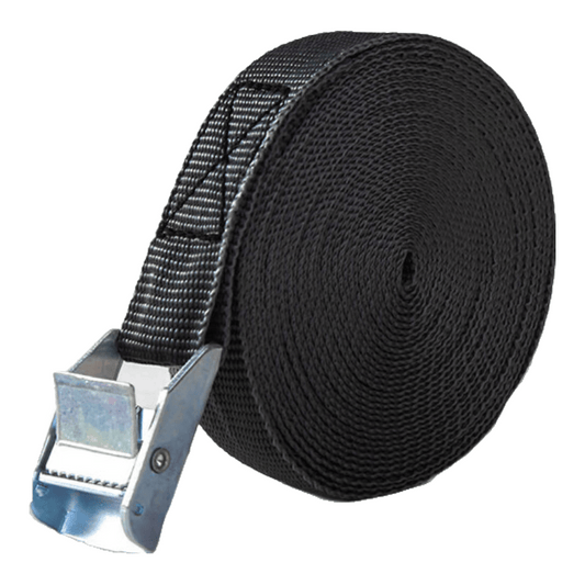 GDEX cargo tie-down straps, cargo ties, and truck tie-down straps with snap buckles. Length 2m, Width 25mm.
