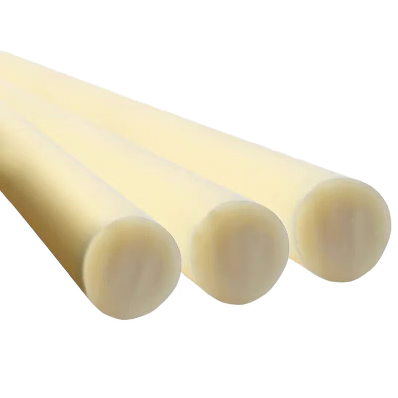 Runhong Tools PA6 Nylon Rods, Solid Wear-Resistant Cylindrical Nylon, Customizable, Diameter 50mm * 1m Length, Price Per Rod