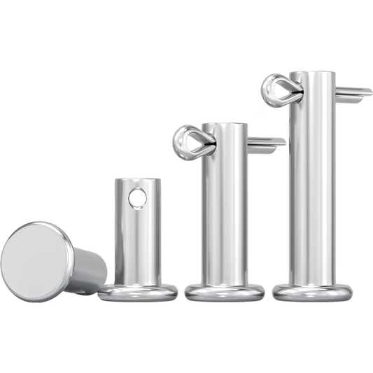 Kaying 304 Stainless Steel Pin, Flat Head Pin with Hole, Insert Pin, Cylindrical Positioning Pin, M16*75 [5 Sets]