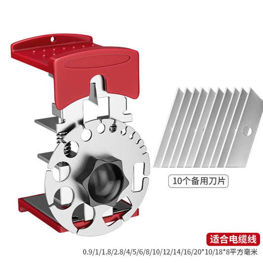 Meipai manual wire stripper for scrap copper wire and electrical cables, hand-operated wire stripper for household use, scrap cable stripper, and special wire stripper.