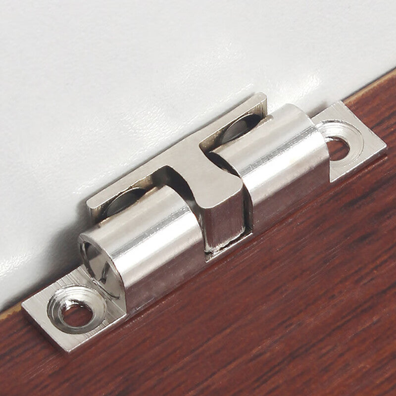 Deqi cabinet door catch lock, brass catch lock, catch switch cabinet door accessory, door clip, silver brass catch large size 60mm