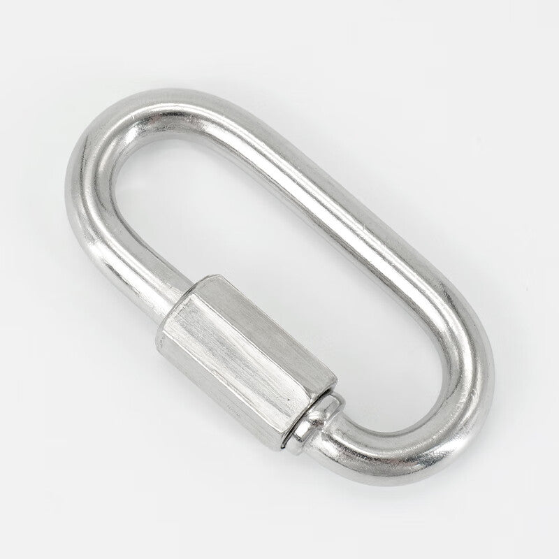 Bingyu 304 Stainless Steel Spring Buckle Chain Buckle Keychain Water Bottle Buckle Connector M10 (Load Capacity 1042kg) BH-608