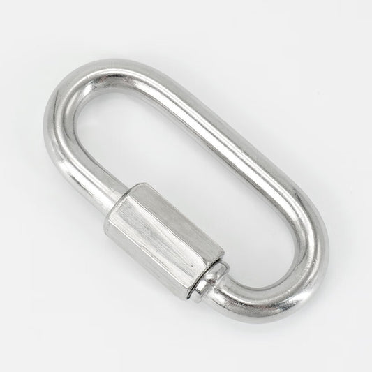 Bingyu 304 Stainless Steel Spring Buckle Chain Buckle Keychain Water Bottle Buckle Connector M10 (Load Capacity 1042kg) BH-608