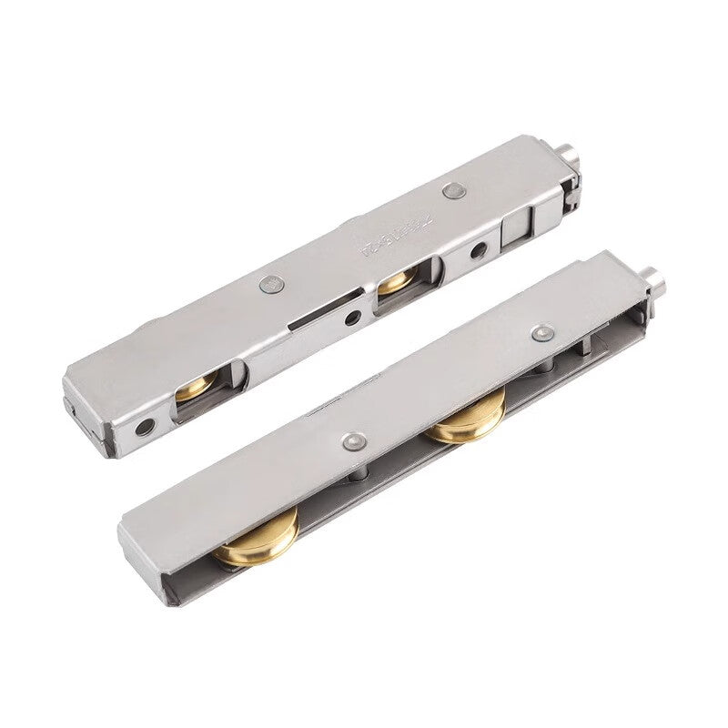 15x20 long rollers for balcony sliding doors, aluminum alloy doors, PVC doors, bottom wheels, sliding door tracks, glass doors and windows. [Bearings] Double copper wheels.