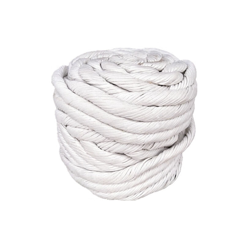 Yonghao Yinghong Dust-Free Asbestos Twisted Rope, Thermal Insulation, High Temperature Resistance, Circular Braided Twisted Rope, Fire-Resistant and Sealing Asbestos Braided Rope [25mm] Approximately 10 kg per roll. Price per roll.