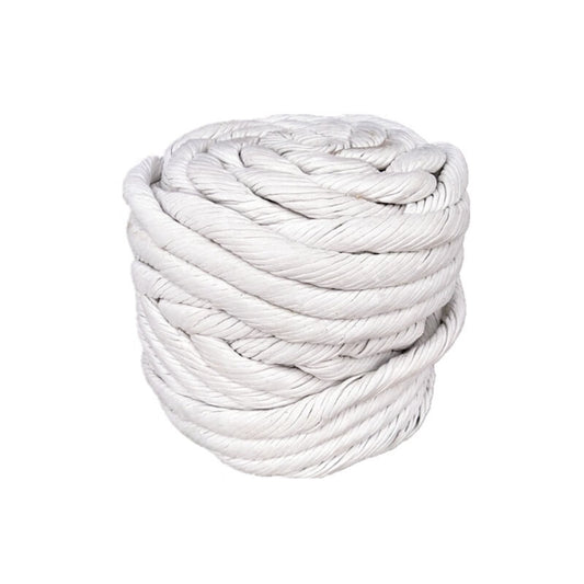 Yonghao Yinghong Dust-Free Asbestos Twisted Rope, Thermal Insulation, High Temperature Resistance, Circular Braided Twisted Rope, Fire-Resistant and Sealing Asbestos Braided Rope [25mm] Approximately 10 kg per roll. Price per roll.