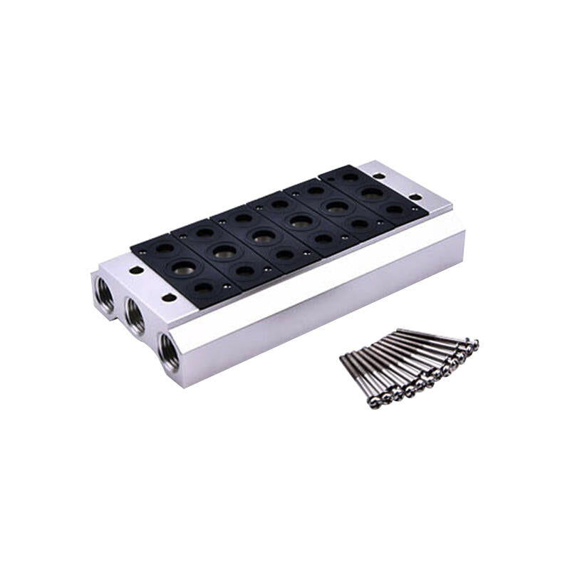 19-Piece 6V200 Series Solenoid Valve Base Set, AirTAC