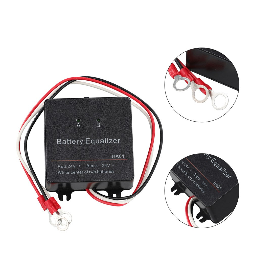 2S Battery Cell Balancer with Active Voltage Regulation for 2x12V Batteries