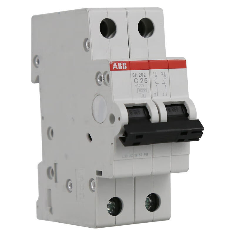 ABB SH202-C25 Miniature Circuit Breaker 25A 2-Pole C-Characteristic