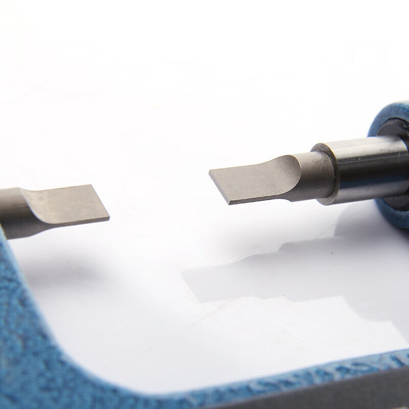 Northwest Qinghai Qingliang blade blade flat-head thin sheet micrometer outer diameter slit groove caliper measurement 0.4 0.7mm thickness 201-21-000/0-25mm Type A