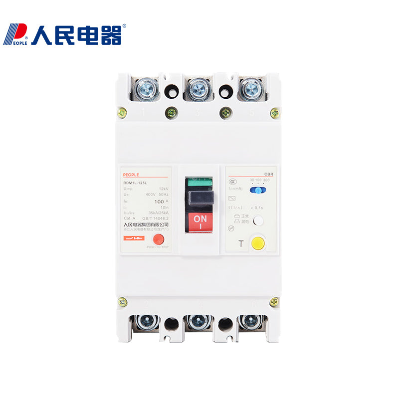 People's Electric RDM1L 3P 40A Leakage Protection Circuit Breaker