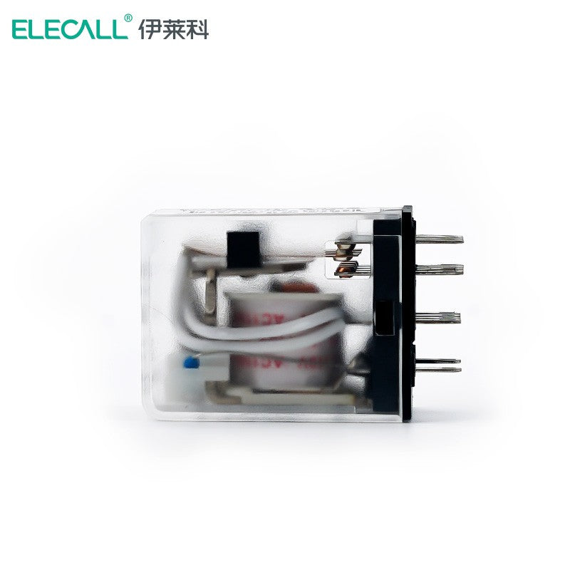 ELECALL HH54P small intermediate relay AC four open four closed with light without base electromagnetic relay set 14 feet MY4NJ AC110V