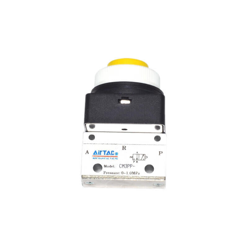 AirTAC CM3PP06Y Convex Push Button Manual Valve 1/8" Port