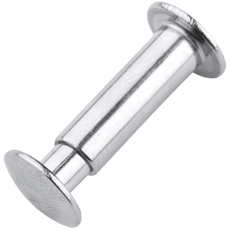 Winstein W855 Flat Round Head Button Rivets, 304 Stainless Steel, A2-70 Grade, for Ledgers, Photo Albums, and Menus, φ3*25 (100 pieces)