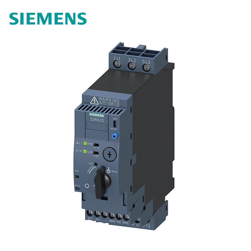 Siemens direct starter, 690V, AC/DC24V, 3-12A Main circuit interface: screw terminal connection Auxiliary circuit interface: screw terminal connection; 3RA61201DB32