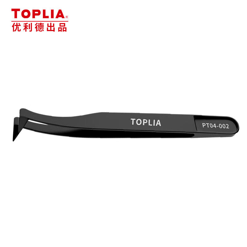 TOPLIA PT04-002 Antistatic Fiber Bending Tweezers, Cleanroom and LED Industry Manual Tweezers