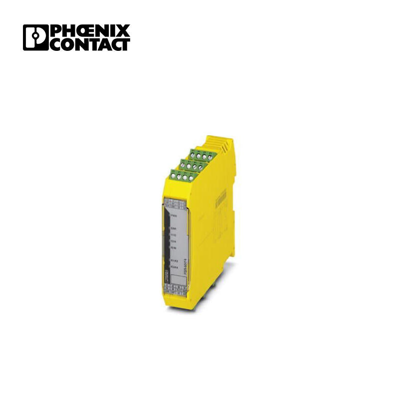 Phoenix 4 normally open contacts, suitable for connecting incremental encoders and starters, plug-in screw connection terminals, width: 45mm; PSR-SCP-24DC/MXF4/4X1/2X2/B
