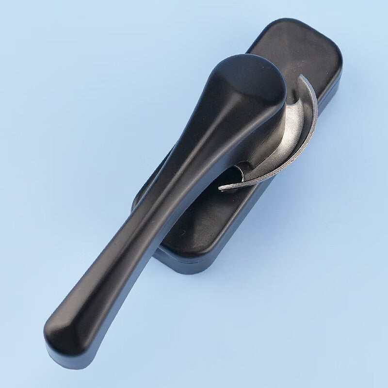 Haisik Door and Window Locks [Beijing Warehouse Delivery] Universal Crescent Lock, Glass Sliding Door Lock, Sliding Window Lock, Concealed Hole, Matching Hook Screws, Elegant Black HKsq-152