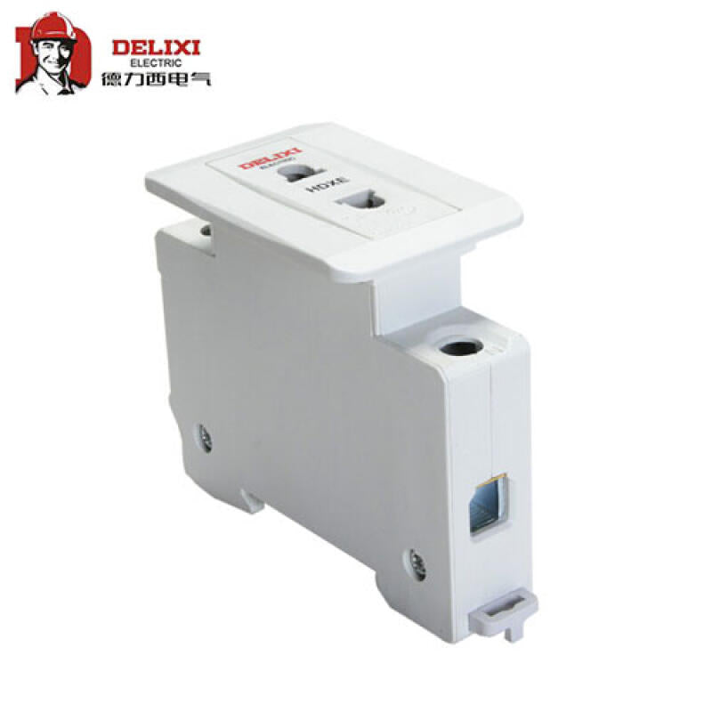 Delixi Electric HDXE rail socket; HDXE socket two plugs 10A
