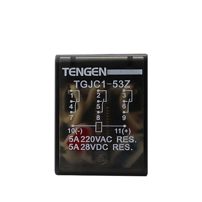Tianzheng Electric TENGEN TGJC1-54Z AC AC220V without light small electromagnetic relay intermediate relay 340040400306