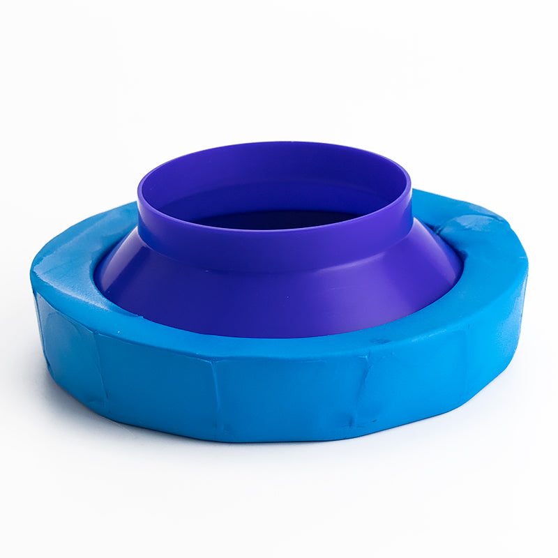 Haisdike HKsq-71 Universal Toilet Flange Ring with Odor Prevention Ring, Toilet Drain Fittings, Thickened Odor Prevention Sealing Ring, Blue Flange RHF204