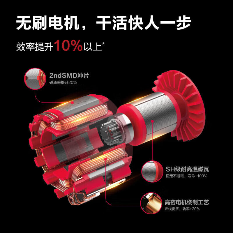 DELI Tools Professional Grade 20V 50NM 10mm Lithium Drill; DE-DZ20-1D2 (Two Batteries and One Charger 2.0)