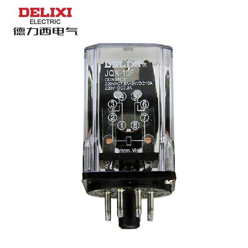 Delixi JQX-10F small 10A 2NO+2NC without light 380VAC JQX10F2Q intermediate relay