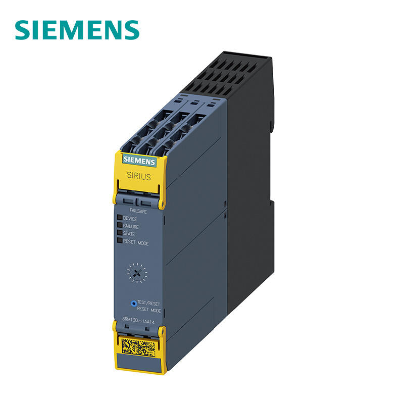 Siemens fail-safe reversing starter, 500V, 0-0.12kW, 0.1-0.5A, 110-230VAC screw terminal connection; 3RM13011AA14