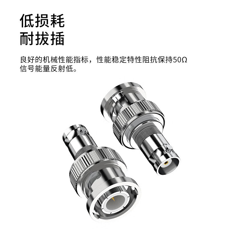 Mineta BNC Adapter RF Coaxial Adapter SDI Extension Connector BNC Tee Type F 1 Male + 2 Female 1 Piece BNC-JKK-2