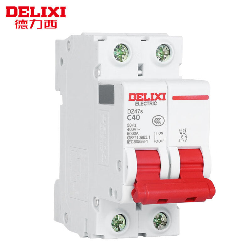DELIXI ELECTRIC DZ47S-63-2P-C40 air switch micro/small circuit breaker overload protection circuit breaker