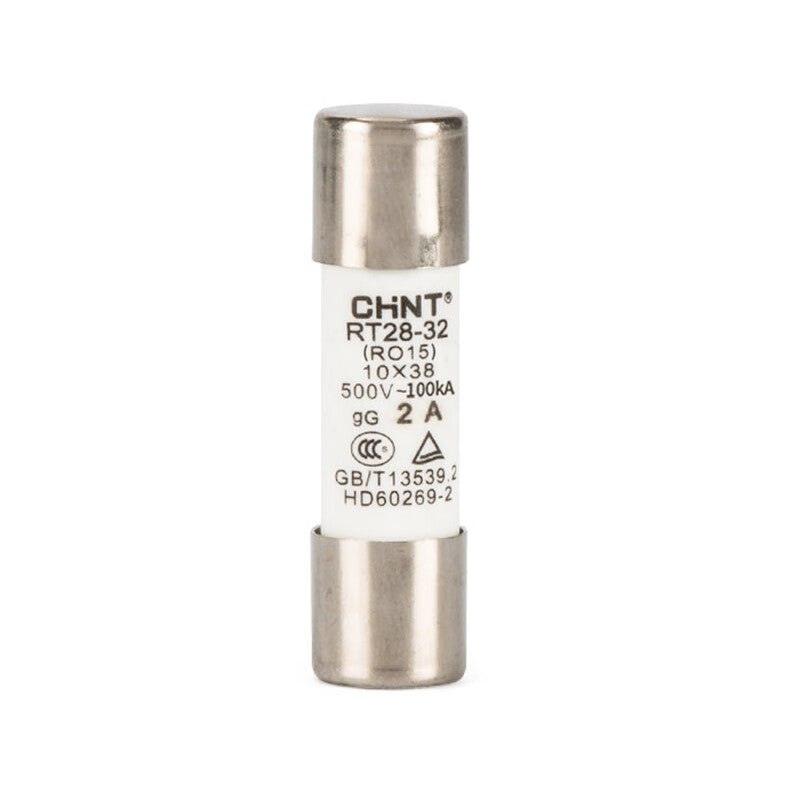 Chint CHNT TGSD cylindrical fuse RT28-32 fuse body RT28-32 (RO15) 2A (pack of 10)