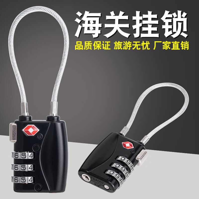 First-time use, customs lock, TSA combination lock, trolley luggage, travel case anti-theft lock, baggage check-in lock, luggage padlock