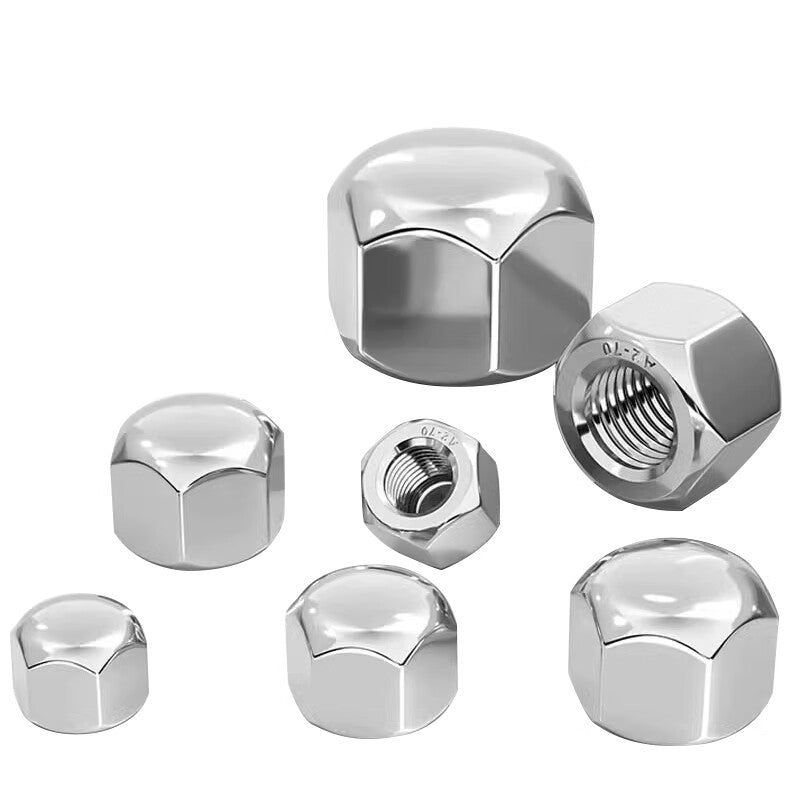 AOZHAN 304 Stainless Steel DIN917 Low Head Cap Nuts, M10, 300 pieces/box