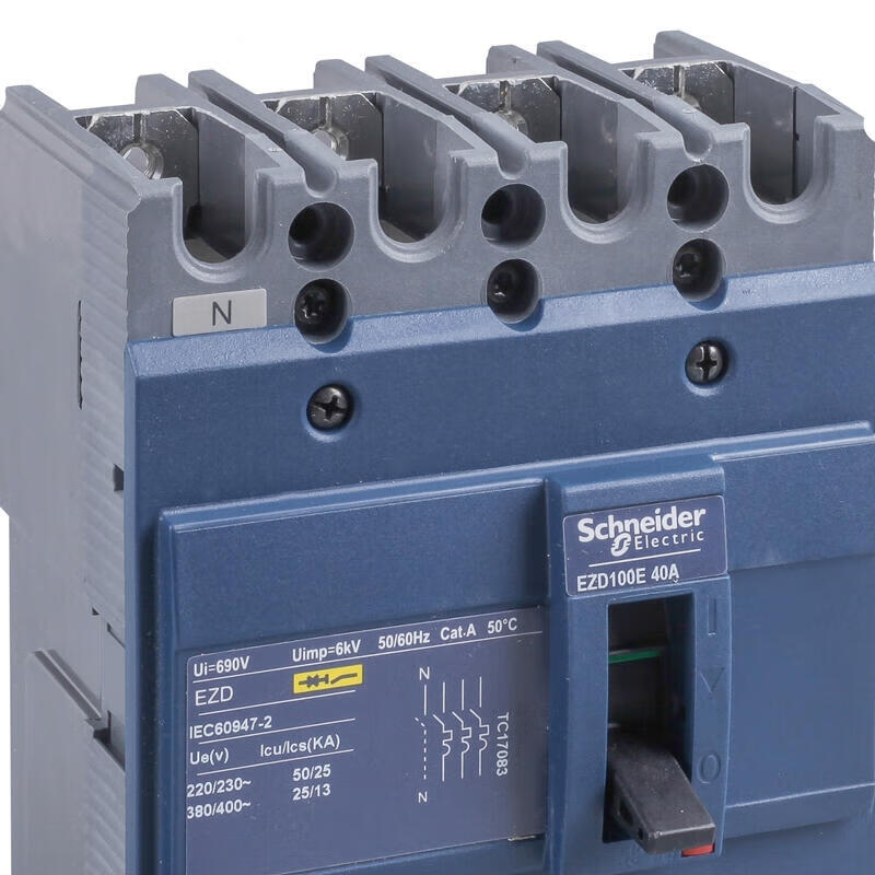 Schneider Electric EZD100E 30A 4P Fixed Molded Case Circuit Breaker
