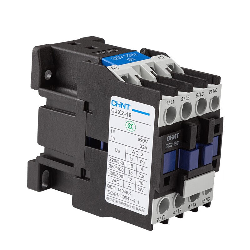 Chint CJX2 Series 380V 25A AC Contactor Relay, Normally Closed