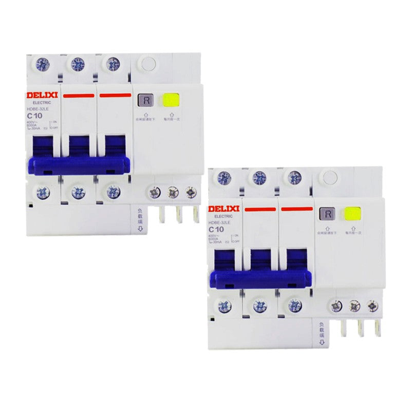 Delixi HDBE-32LE Leakage Protector 3P C Type 32A 100mA