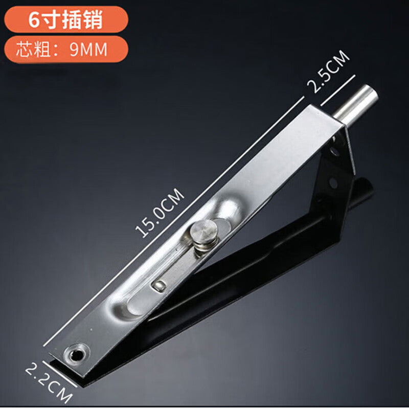 Jin Gu Lao concealed bolt, door bolt, door latch, thickened stainless steel concealed bolt, 6-inch 22mm wide, KZS-1130