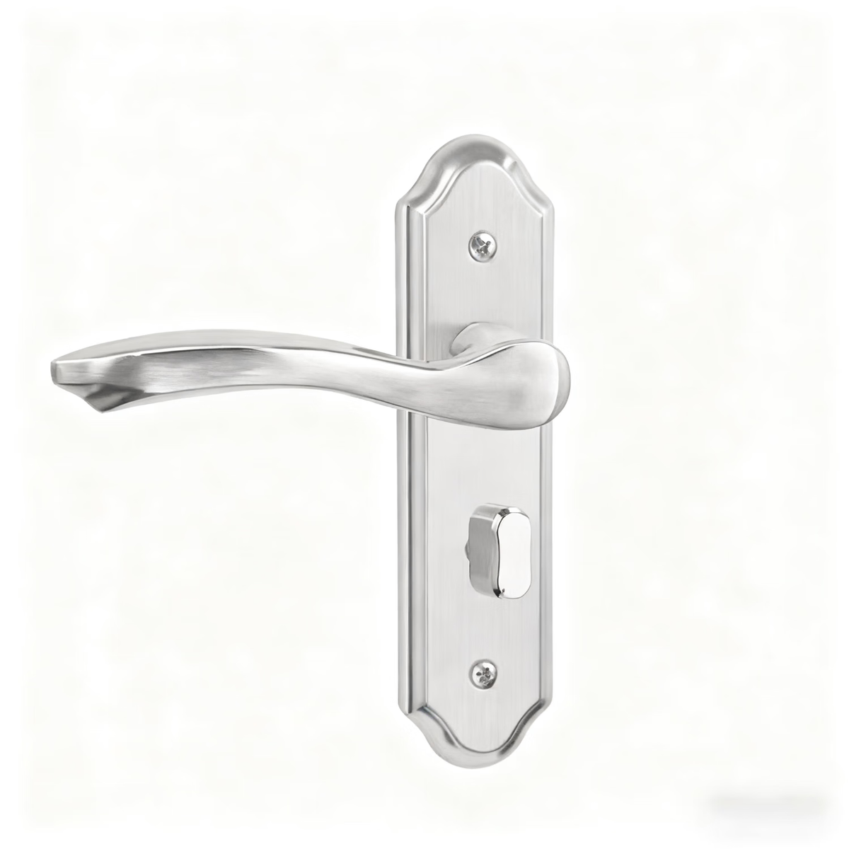 Du'ao stainless steel bathroom door lock, shower lock, interior door lock, toilet lock without hole modification, 110mm hole spacing