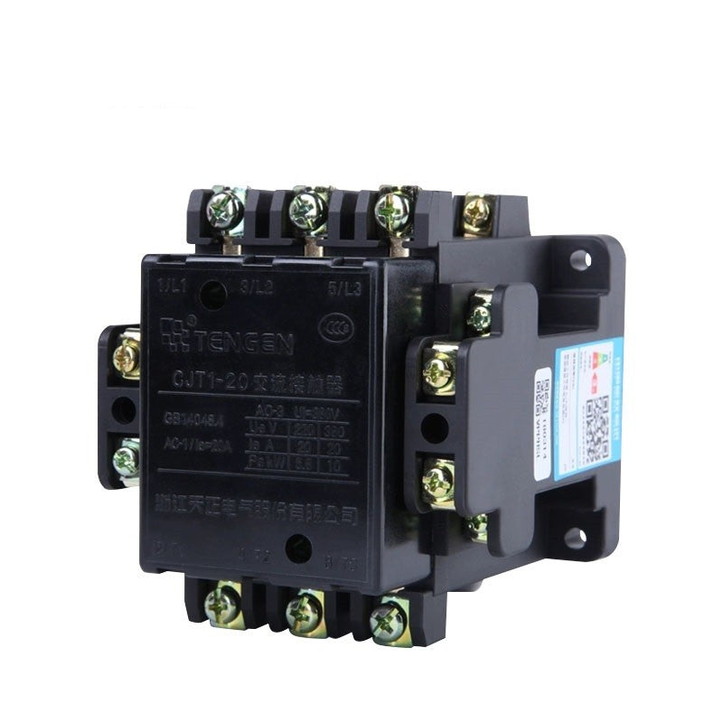 Tianzheng Electric CJT1-10A 220V 3NO 2NO, 2NC 50Hz 3P 02010050010 AC contactor
