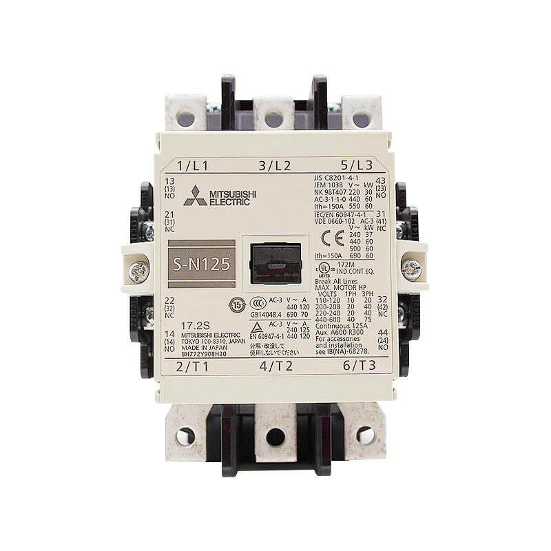 Mitsubishi Electric S-N125 120A AC Contactor 3-Pole 2NO+2NC