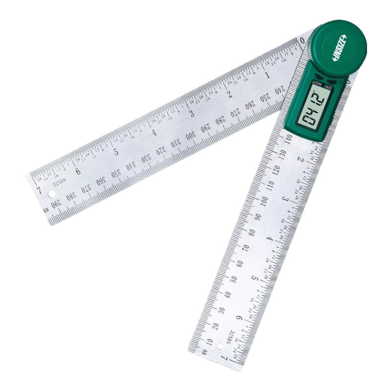 INSIZE Digital Protractor, Angle Gauge, Electronic Protractor 360° Measuring Tool 2176-300, Measuring Range 300mm