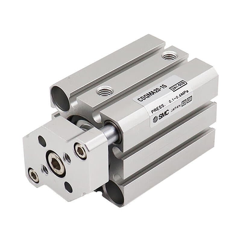 SMC thin cylinder, with guide rod, built-in magnetic ring; CDQMA32-20