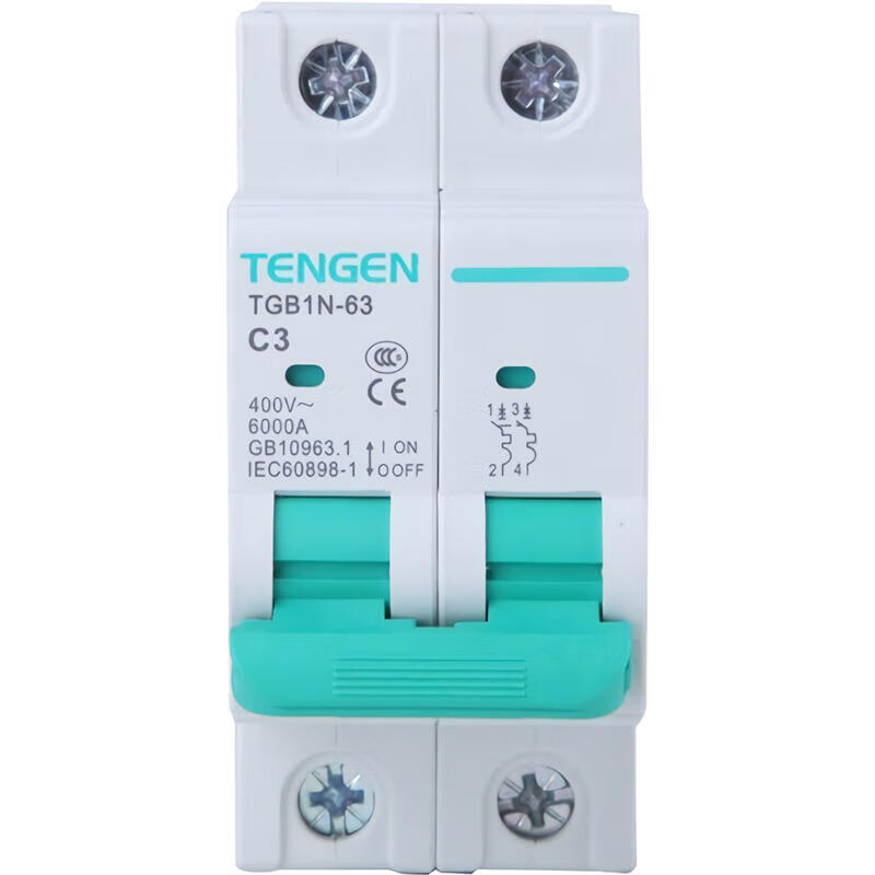 Tianzheng small circuit breaker; TGB1N-63 2P C10 (Xiangyun 3.0)